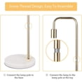 thumbnail image 3 of Industrial Floor Lamp with Marble Base Minimalist Standing Lamp, 3 of 7