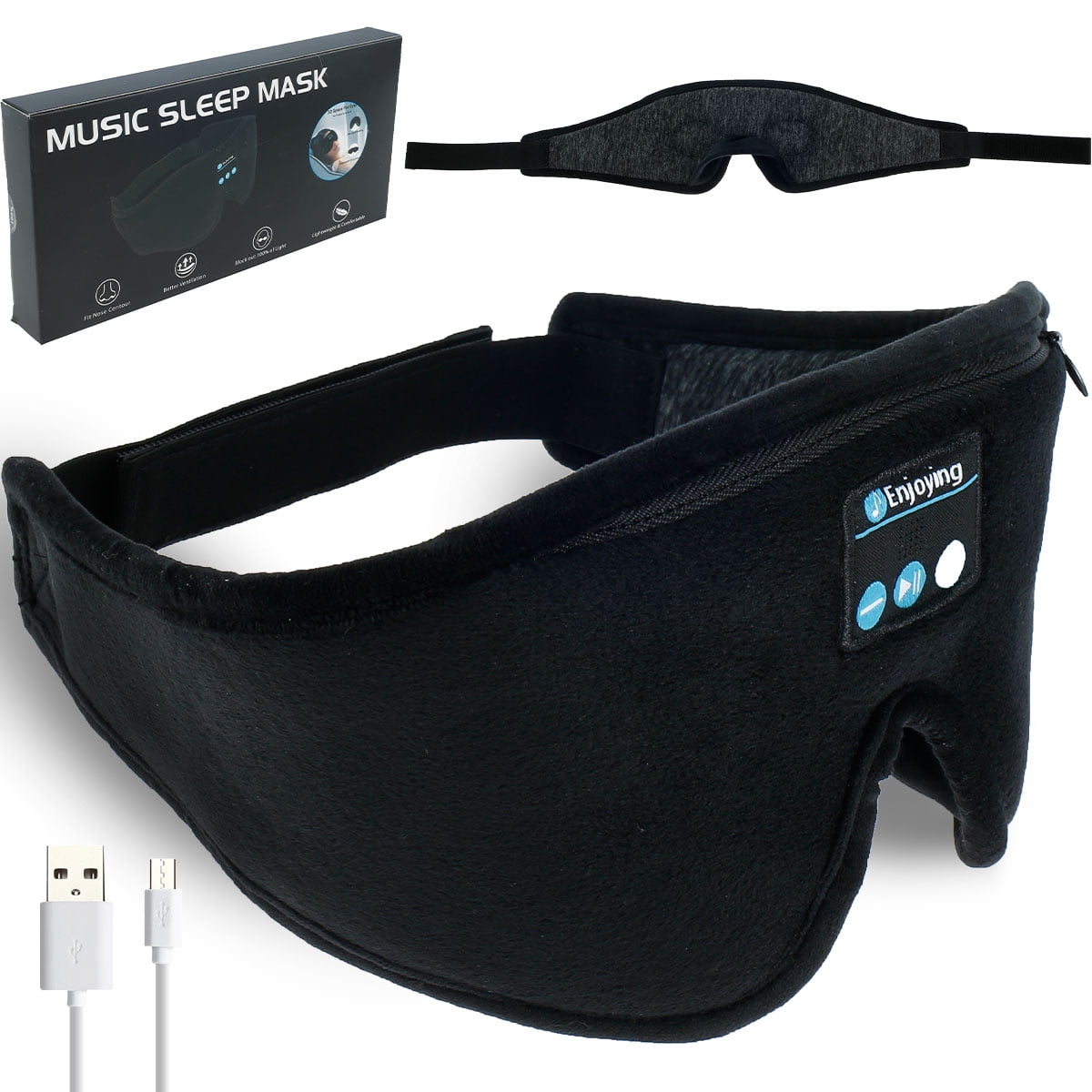 Willstar Sleep Headphones Bluetooth Eye Mask,Wireless Music Light