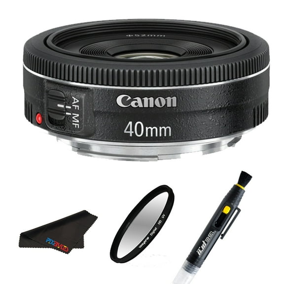 Canon EF 40mm f/2.8 STM Lens Pixi Starter Bundle