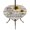 Beige Yellow Brown, variant on Round Outdoor Tablecloth with Umbrella Hole and Zipper, Sunflowers Tablecloth with Elastic Waterproof, Modern Bee You Are My Sunshine Wooden Grain Patio Table Covers for 45" - 54" Picnic Pool Tables