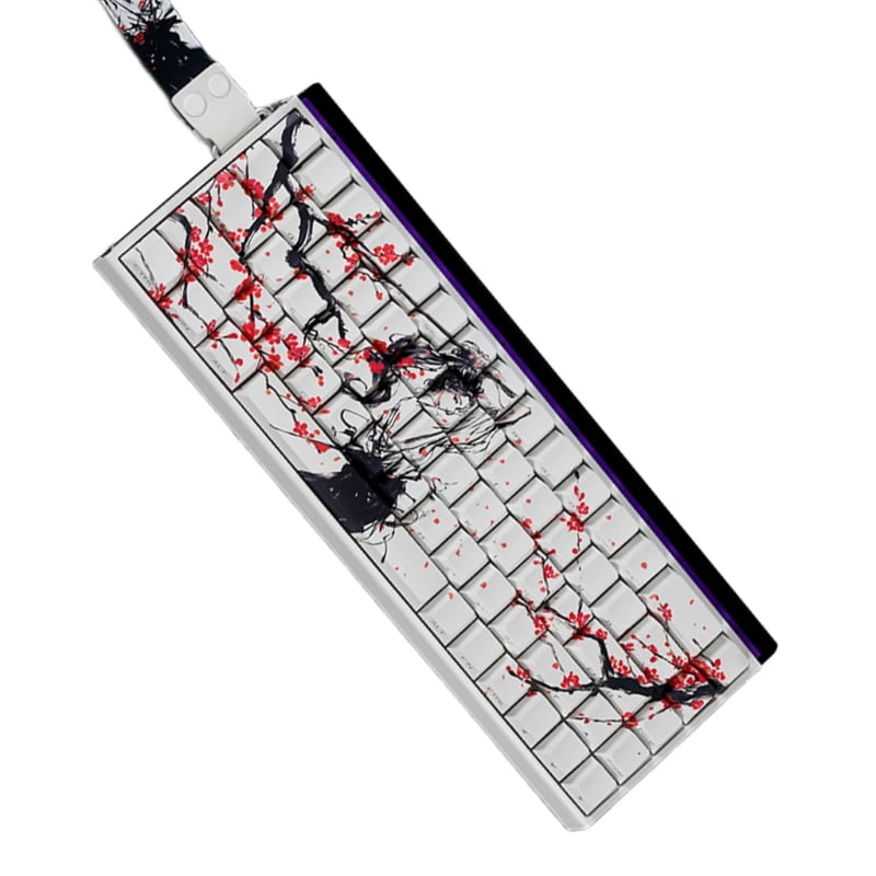 60% 68% ANSI ISOs Layout PBT Original Profile Keycaps With Plum Blossom For 61/64/68 Mechanical Keyboards