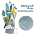 thumbnail image 1 of FLYING TERN Kids Winter Thermal Thickened Printed Patchwork Ski Gloves & Hat Set - Magic Elf Design, Size M, 1 of 6