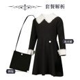 thumbnail image 1 of Adams Robe Sauce cos Famille Robe Sauce Noire Wednesday Adams Robe cosplay Famille Adams, 1 of 7