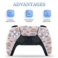 thumbnail image 4 of Pink Guinea Pig And Strawberry Pattern PS5/PS5 Pro/PS5 Slim Digital Disc Skin Sticker For Console And Controller Skins, 4 of 7