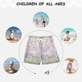 thumbnail image 6 of FORMRS Boys Swim Trunks Quick Dry Mesh Liner Boardshorts Sizes XS-XL, Purple Deer, 6 of 7