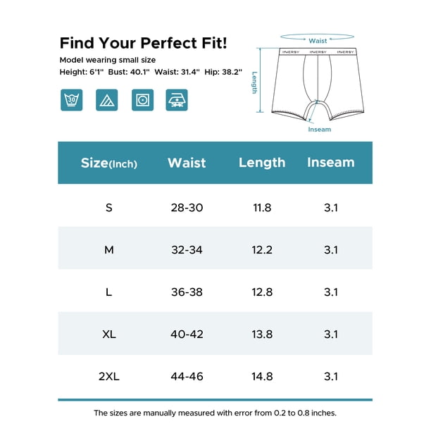 INNERSY Boxershorts voor heren, lange onderbroeken voor mannen, katoen, retroshorts, anti-schuren, trunks, 3-pack, rood/blauw/zwart, L