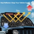 thumbnail image 4 of Uorisanigo White Spider Web Windshield Sunshade for Jeep Wrangler,Sun Visor Windshield Sun Shade Blocks UV Rays,Foldable Shade Heat Shield for Rubicon Sahara TJ JK JKU 2 Door & 4 Door, 4 of 7