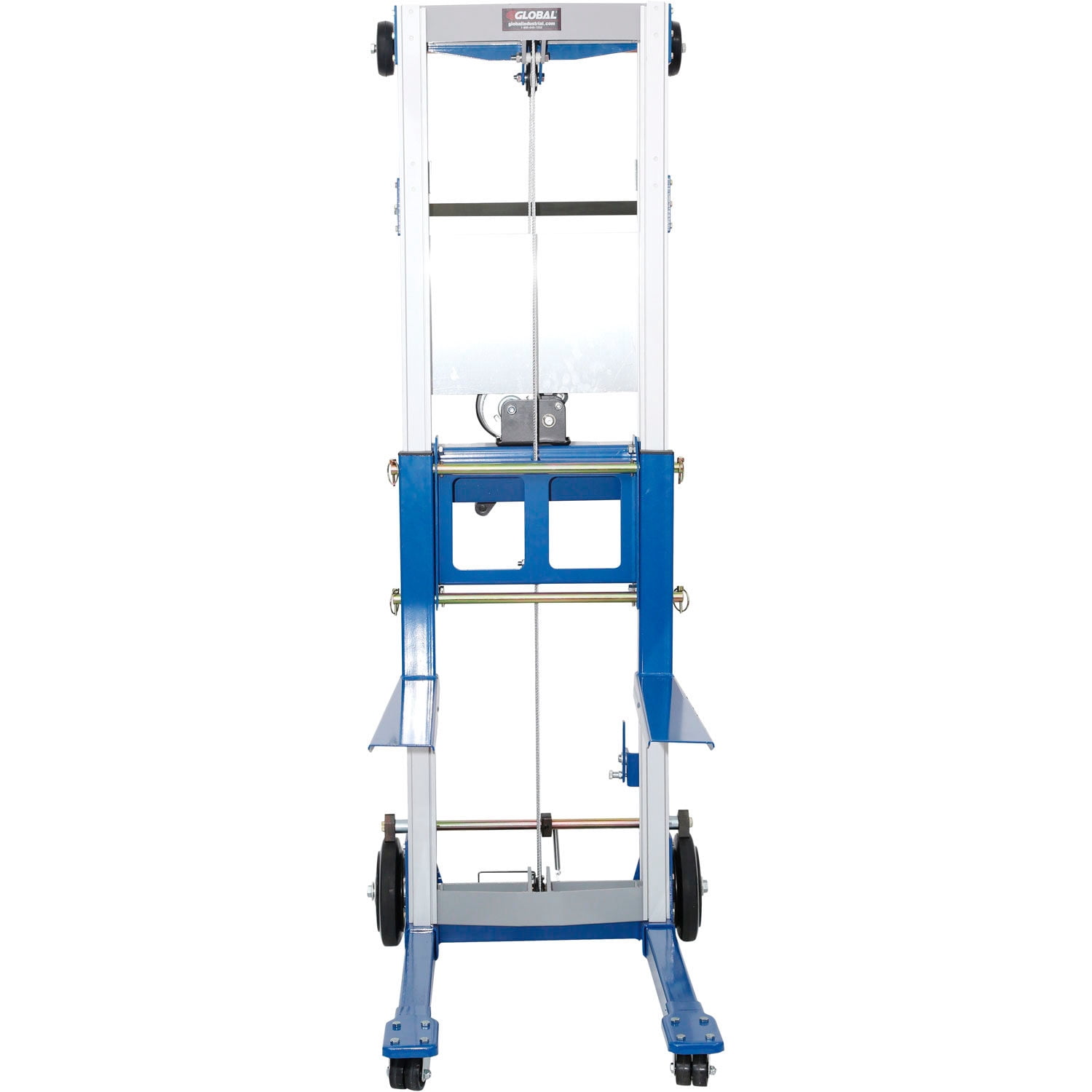 Global Industrial Lightweight Hand Operated Lift Truck, 400 Lb. Capacity Fixed Legs