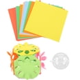 thumbnail image 1 of 1 Set Paper-cut Kit Folding Paper Sheets Kids Scissors Crafts Kit Origami Cut-out Paper Kit, 1 of 9