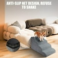 thumbnail image 4 of Dog Stairs for High Beds, 15.7" OEIKPFN 4-Step Dog Steps for Couch, Stable Indoor Pet Stairs for Small Dogs and Cats, Non-Slip, Gray, 4 of 8