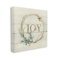 thumbnail image 3 of Stupell Industries Seasonal Winter Joy Wreath Graphic Art Gallery Wrapped Canvas Print Wall Art, Design by Carol Robinson, 3 of 7