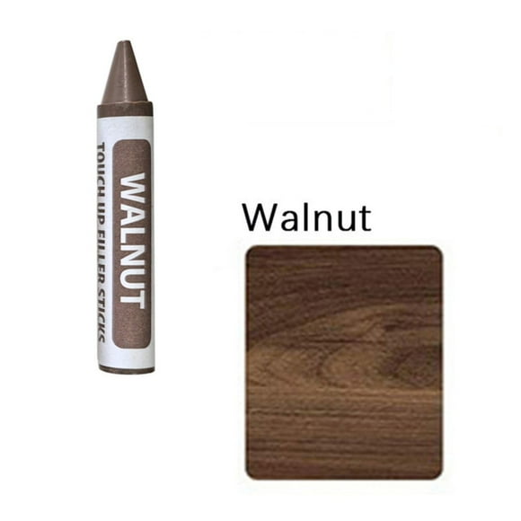 Wood Furniture Repair Kit -Wood Filler Hardwood Laminate Vinyl Floor Repair Kit Wood Putty Cabinet Touch Up Kit - Cover Scratches, Stains, Holes for Table, Door, Veneer, Cherry, Walnut, 0.39x2.55"