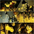 thumbnail image 3 of LINLIN Solar Crystal Ball String Lights,Waterproof LED Bubble Globe Solar Fairy Lights 8 Mode Ball String Lights for Bistro Garden Yard Home Party Wedding Christmas Decoration, 3 of 8