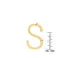 thumbnail image 4 of SuperJeweler S Initial Sideways Necklace for Women, Gold, 18", 4 of 6