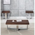 thumbnail image 3 of Pemberly Row Chestnut Wood and Chrome 3-piece Occasional Set, 3 of 7