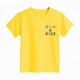 thumbnail image 6 of kpoplk Graphic Tees for Girls Kids Summer Tops Crewneck Short Sleeve T Shirt 5-14 Years(Yellow,2-3 Y), 6 of 6