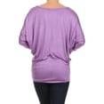 thumbnail image 4 of Moa Collection Women's Relaxed Fit Tunic Top Dolman Sleeve Knit Casual Style, 4 of 4