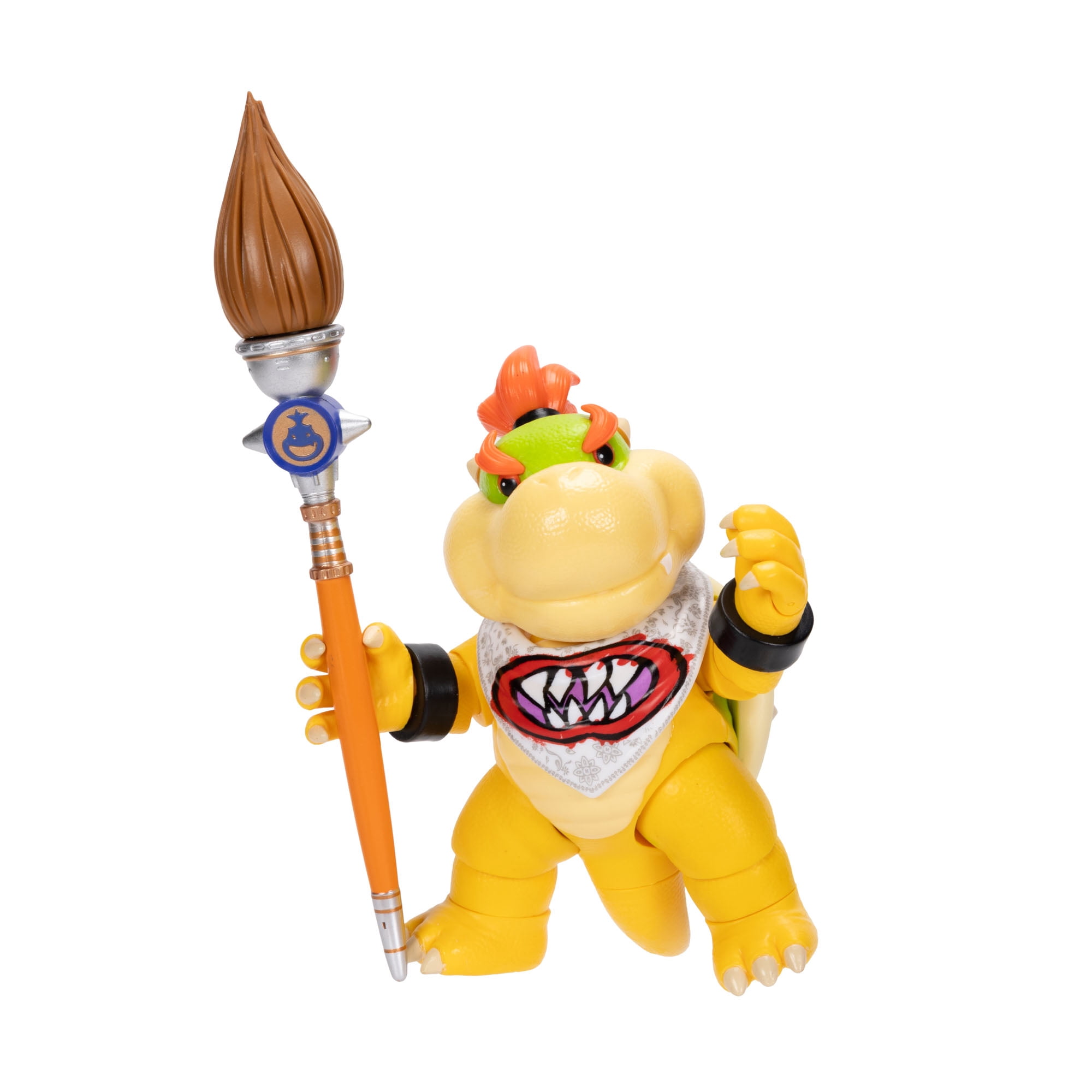 The Super Mario Galaxy Movie - 5 inch Action Figure Series – Bowser Jr. Figure with Paint Brush Accessory