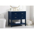 thumbnail image 2 of Elegant Decor Sinclaire 36" Aluminum Alloy & MDF Single Bathroom Vanity in Blue, 2 of 8