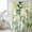 Green, variant on Navy Blue Leaves Shower Curtain, Waterproof Shower Curtains for Bathroom, Summer Botanical Farmhouse Watercolor Leaf Washable Fabric Bathtub Curtain Set Bath Decor with 12 Hooks Standard 72"x72"