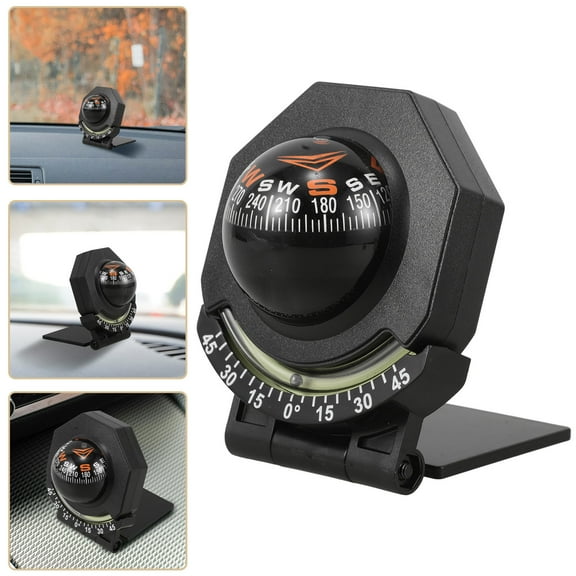WEUVEB Foldable Vehicle Compass with Night Glow Function for Outdoor Car Use
