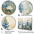 thumbnail image 3 of Designart "Simple Blue Bonnets In Meadow II" Blue Bonnets Picture Framed Wall Decor, 3 of 5