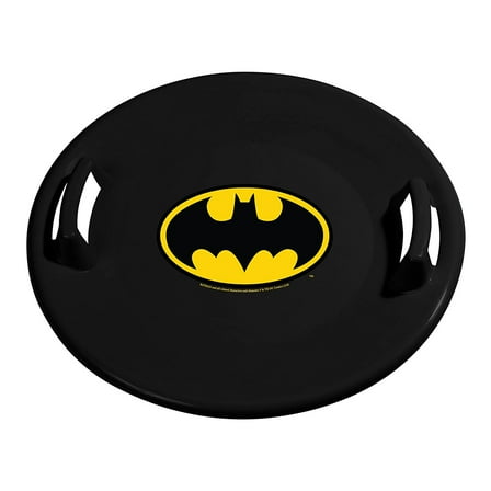 Slippery Racer Downhill Pro Round Batman Plastic Saucer Disc Snow Sled