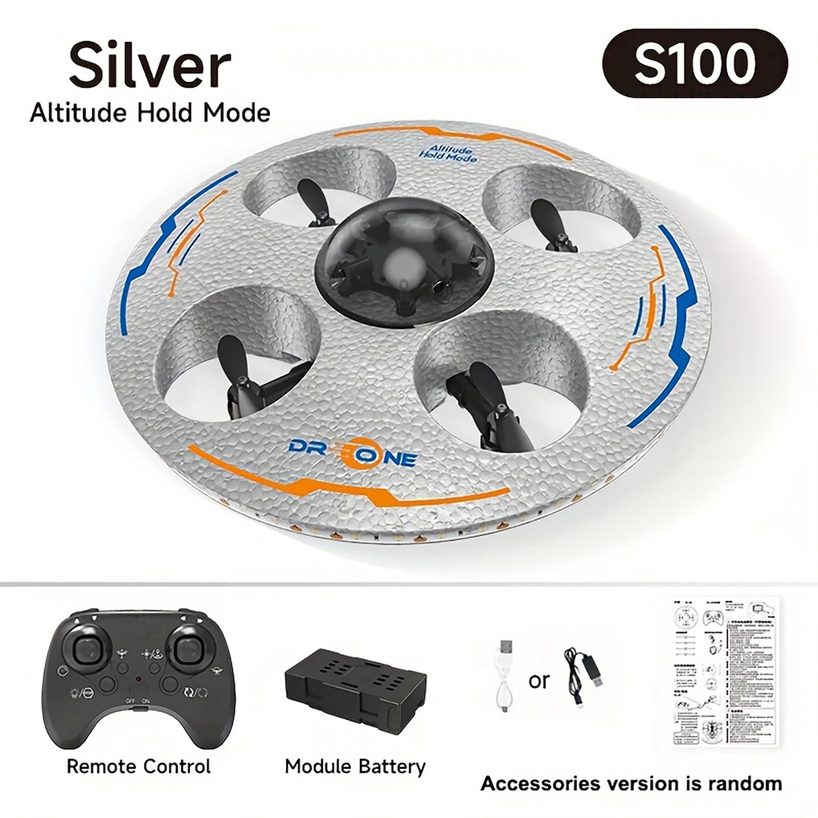 Musatteng Smart Induction Flying Disc Toy - Rechargeable UFO RC with Auto-Stabilization, STEM Educational Toy for & Adults, 25cm Diameter with LED Lights