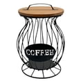 thumbnail image 4 of Organizador de cápsulas de café Cesta para cápsulas de café Barra de café de metal independiente M negro, 4 of 9
