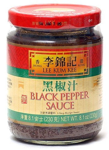 Lee Kum Kee Black Pepper Sauce 8.1-Ounce Jars (Pack of 6) by