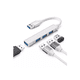 thumbnail image 1 of "Hub Usb 3.0 Adaptador Convertidor Ultradelgado Con 4 Puertos blanco ", 1 of 3