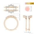 thumbnail image 6 of ANGARA Natural Diamond Sunburst Engagement Ring Wrap in 14K Rose Gold for Women (Size-2.6mm| Color-H| Clarity-SI2) | April Birthstone, Anniversary, Jewelry Gift for Women | Natural Diamond Ring, 6 of 10