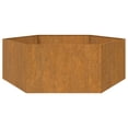thumbnail image 5 of vidaXL Planter Rusty 54.3"x47.2"x17.7" Corten Steel, 5 of 10