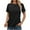 Black, variant on Women's T Shirt Summer Basic Crew Neck Short Sleeve Trendy Going out Casual Tops Loose Fit Solid Color Tee (XL, White)