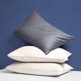thumbnail image 3 of Flxxie Zipper Satin Pillowcase Set of 2, 20" x 36", Dark Gray, 3 of 5