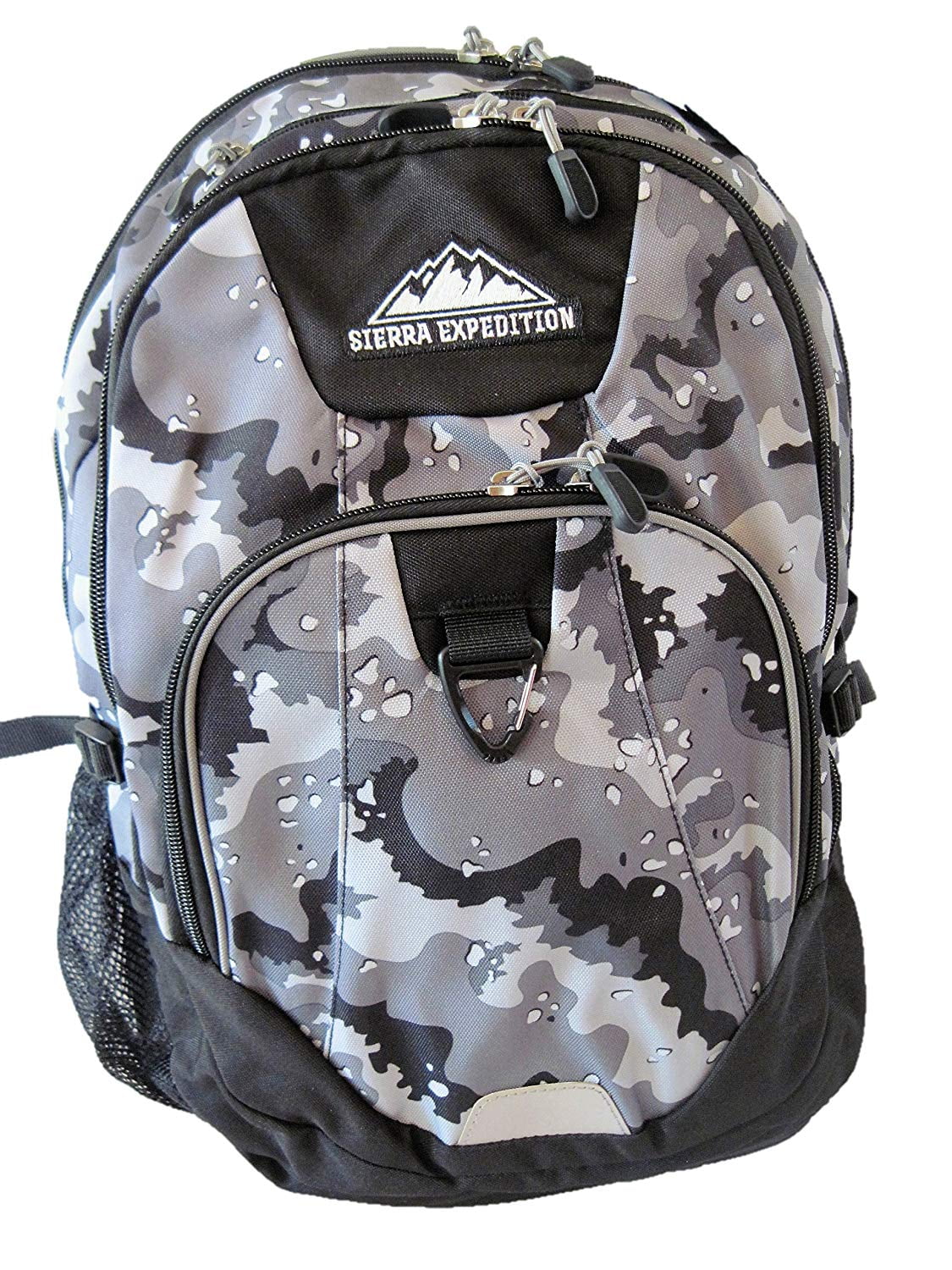 Sierra Expedition Pasco Grey Camo Laptop Backpack, 19.5H x 13.25W x 8D