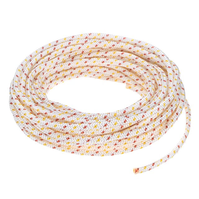 Cuerda de arranque de retroceso Uxcell 4.5mm 10m Cuerda de nylon para motosierra Blanco Rojo Amarillo