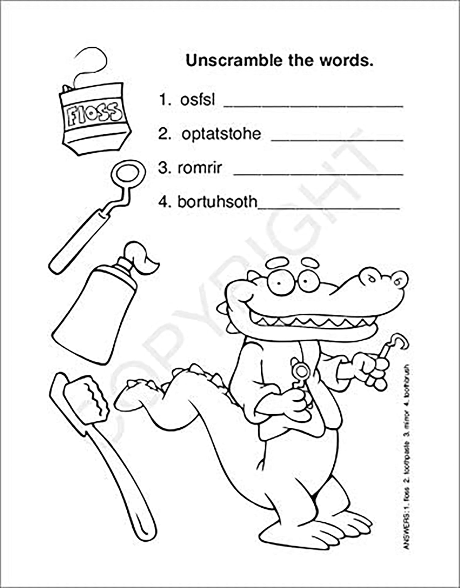 ZoCo: 25-Pack It's Tooth Time Kid's Coloring & Activity Book Set, 16 Pages