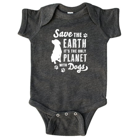 

Inktastic Save the Earth It s the Only Planet with Dogs with Pawprints Gift Baby Boy or Baby Girl Bodysuit
