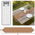 thumbnail image 3 of Pure Khaki Table Runner Linen Burlap Table Runner 70 Inches Long Modern Solid Color Minimalist Art Dresser Scarves for Kitchen Island Coffee Dining Room Party Wedding Holiday Decoration 13"x70", 3 of 8