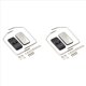 thumbnail image 1 of 2X Espejo Retrovisor de Metal para 1/10 RC Coche de Orugas TRX4 D90 SCX10 1/14 Truck MAN Piezas de ActualizacióN, 1 of 5