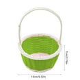 thumbnail image 4 of Easter Mini Basket Easter Mini Plastic Woven Basket Easter Theme Basket Suitable For Easter Home Outdoor School Use, 4 of 7