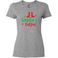 thumbnail image 3 of Inktastic Santa's Helper, Elf Shoes, Snowflakes, Christmas Women's T-Shirt, 3 of 5
