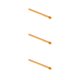 thumbnail image 1 of Pajita de vidrio Monstrate Oro 3piezas, 1 of 6