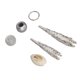 thumbnail image 5 of Joyería para rastas de pelo, Anillo para rastas de pelo, anillos de aleación para el pelo, anillos de joyería para el pelo con rastas, diseño elevado, 5 of 12