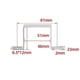 thumbnail image 2 of 10 pcs 50*50mm Square oblong tube clamp, Stainless steel square tube clamp, U-shaped tube clamp, Horse tube Saddle clamp-2025, 2 of 4