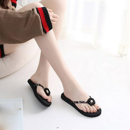 

Alueeu Women Flip Flops Ladies Slim Women Beach Flip Flops Flipflops Sandals Shoes Bath Slippers Sandals