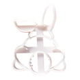 thumbnail image 1 of Cheapark Easter Bunny Cookie Cutter Metal Baking Tool for Spring Holiday Cooking and Party Treats, 1 of 4