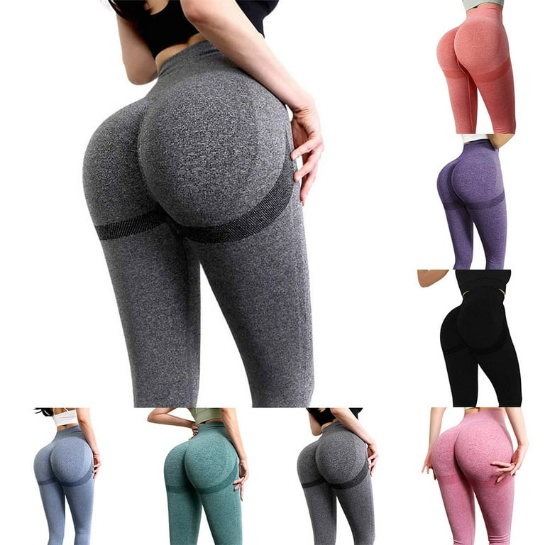 Womens High Waist Yoga Shorts Butt Lift Scrunch Pants Booty