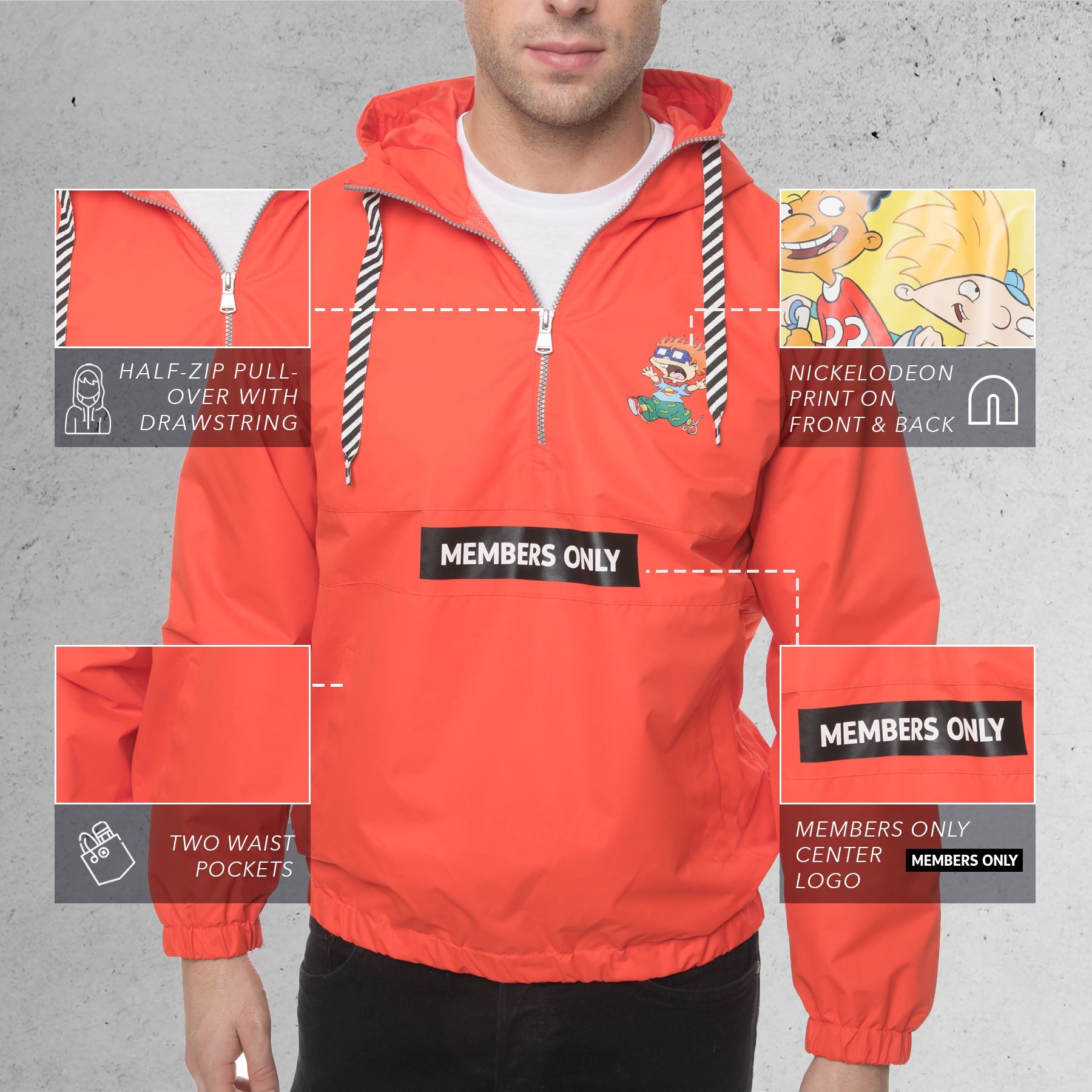 orange members only jacket